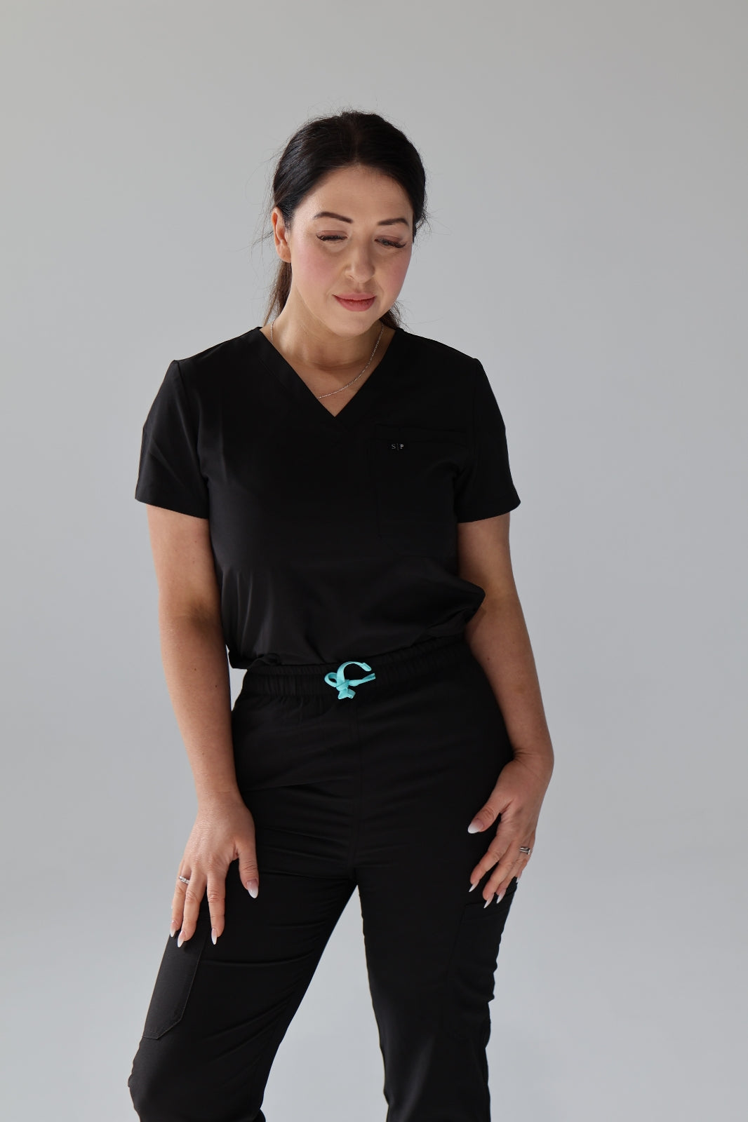 Black Core Scrub Set