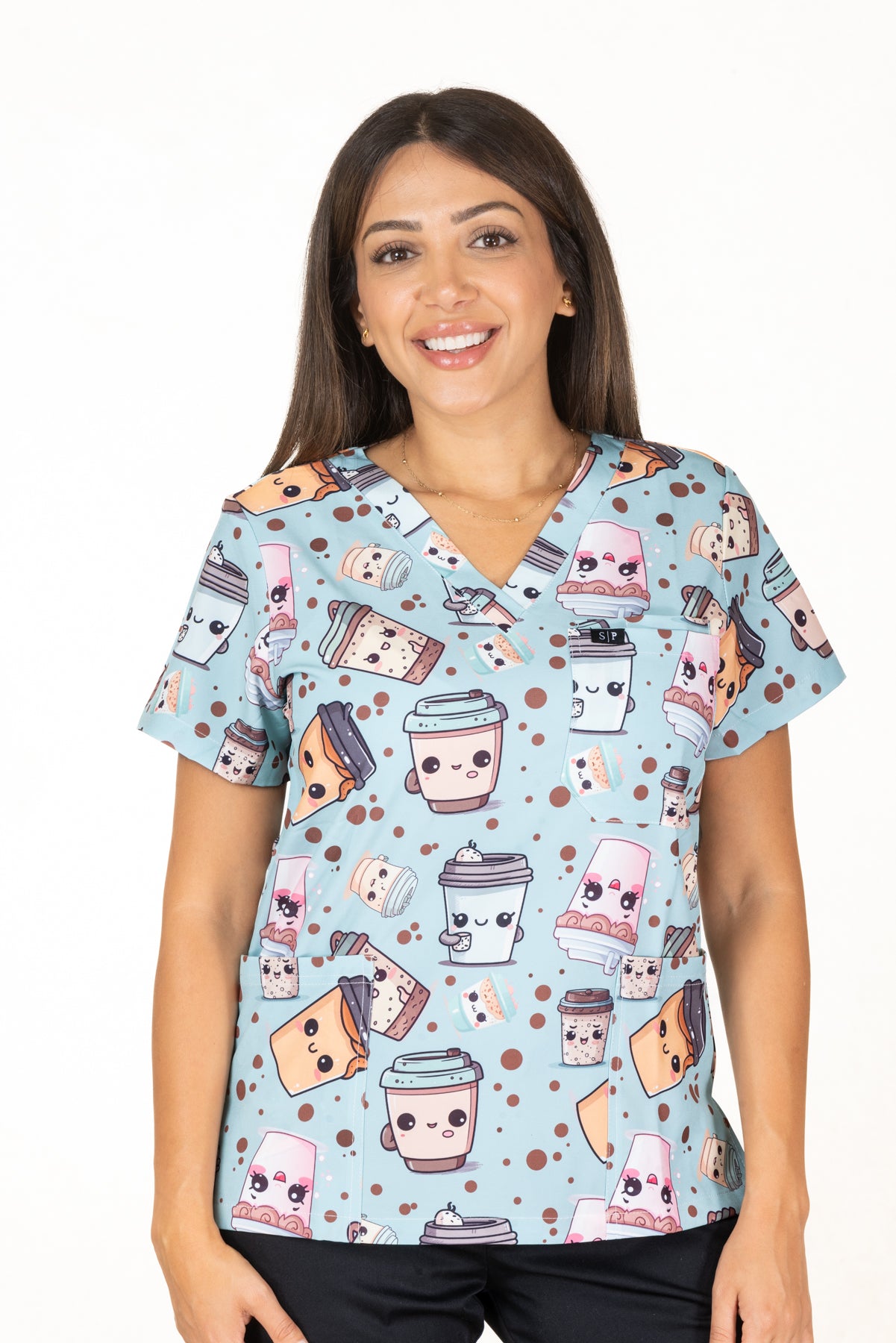 Espresso Yourself Scrub Top