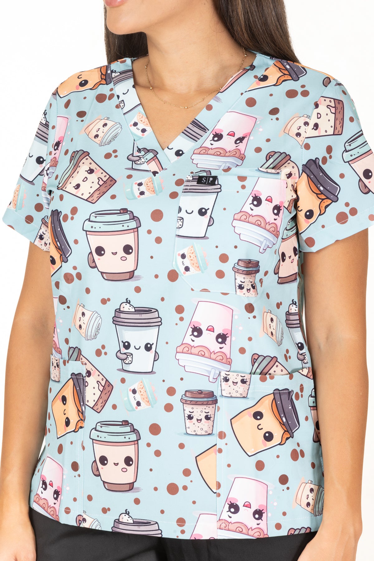 Espresso Yourself Scrub Top