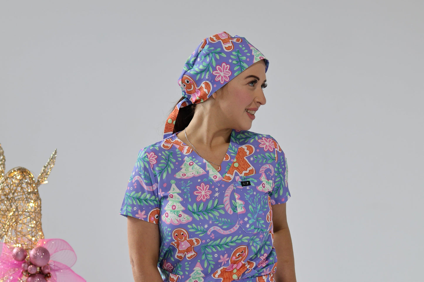 Gingerbread Scrub Hat