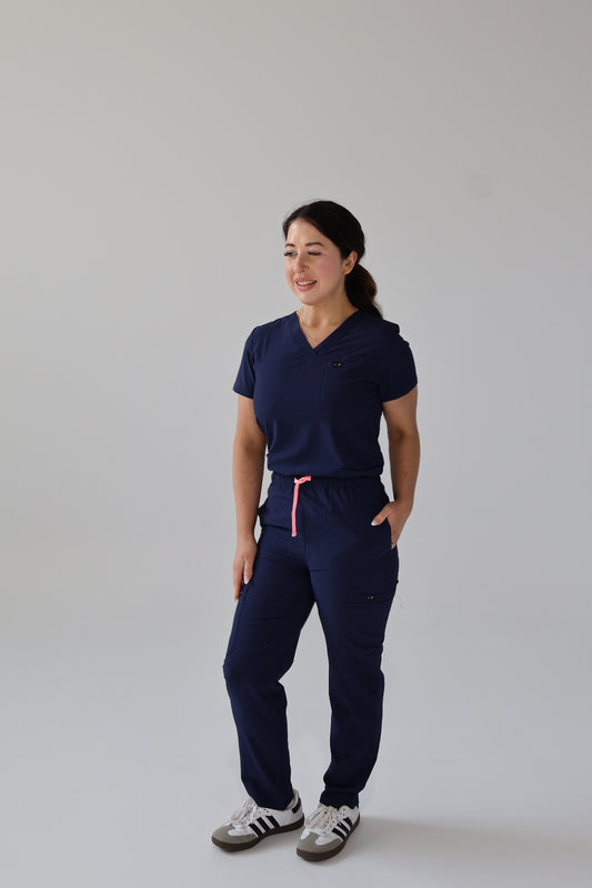 Midnight Blue Core Scrub Set