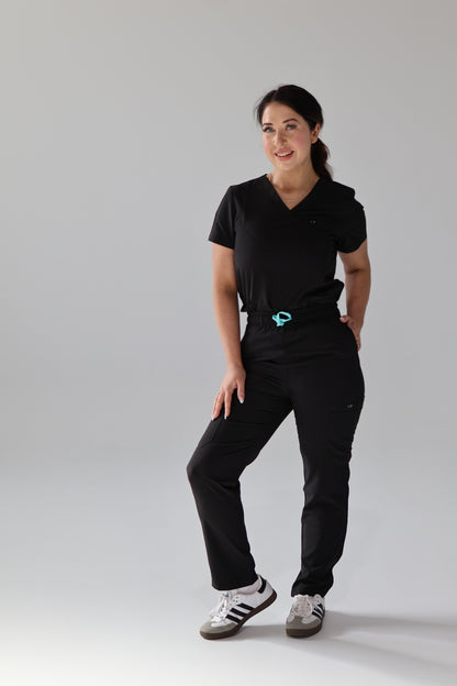 Black Core Scrub Set