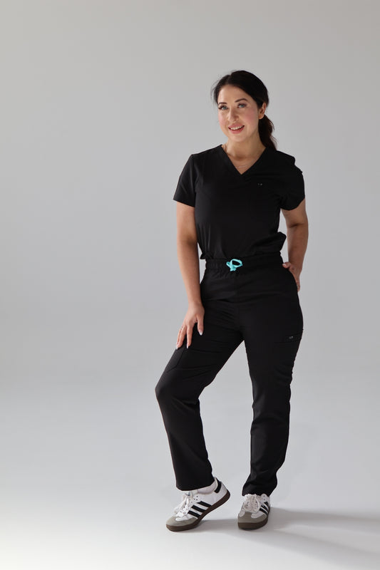 Black Core Scrub Set