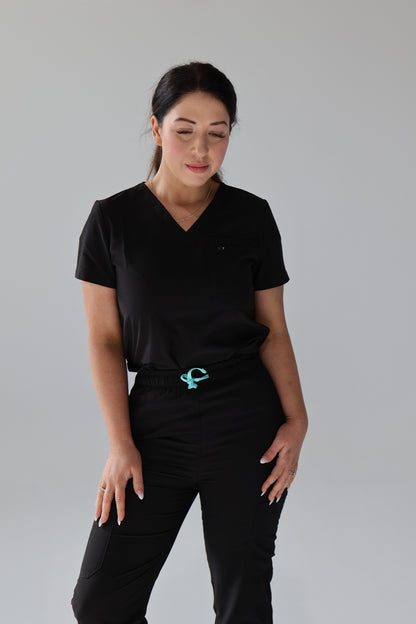 Black Core Scrub Set