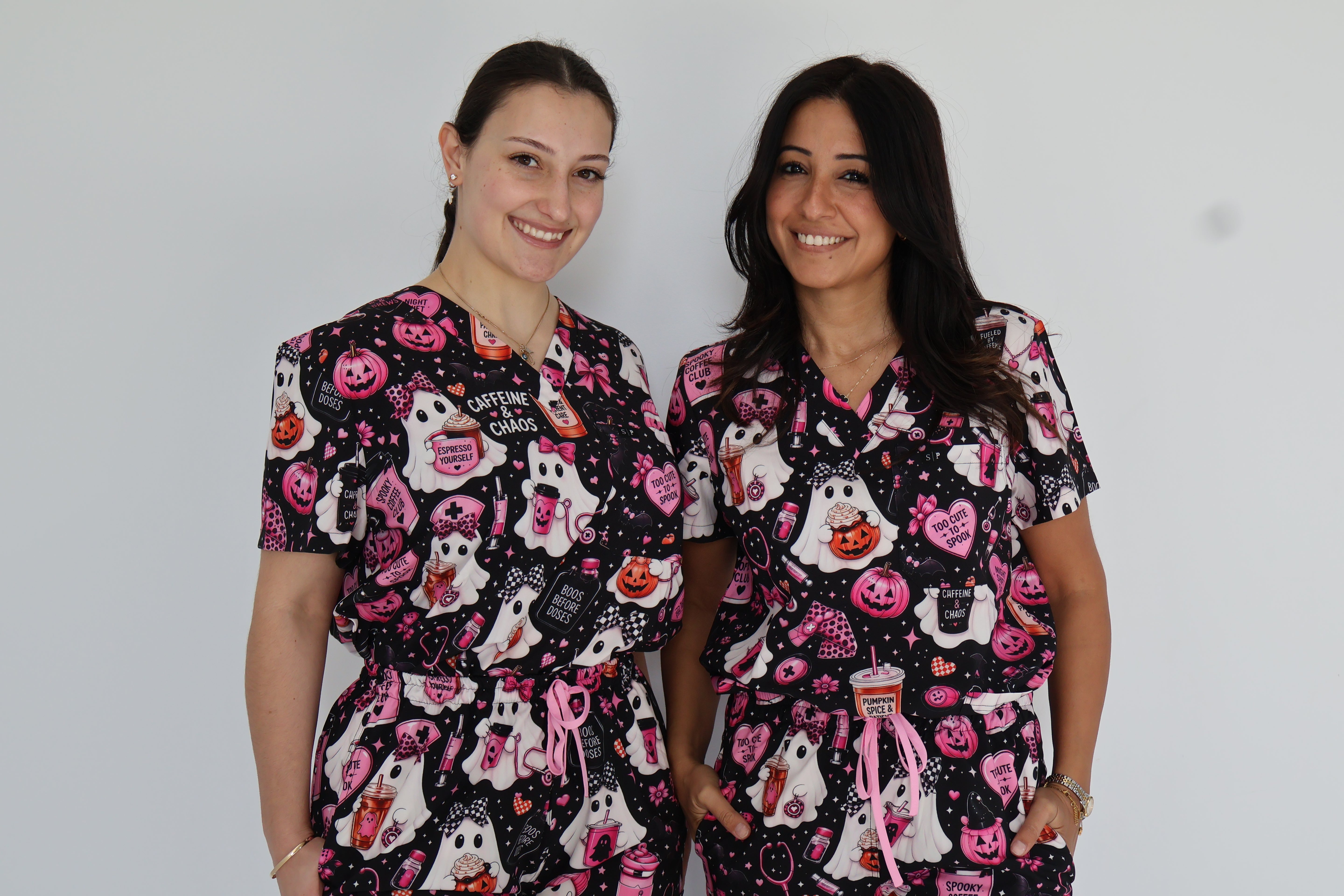 Caffeine and Chaos Scrub Top