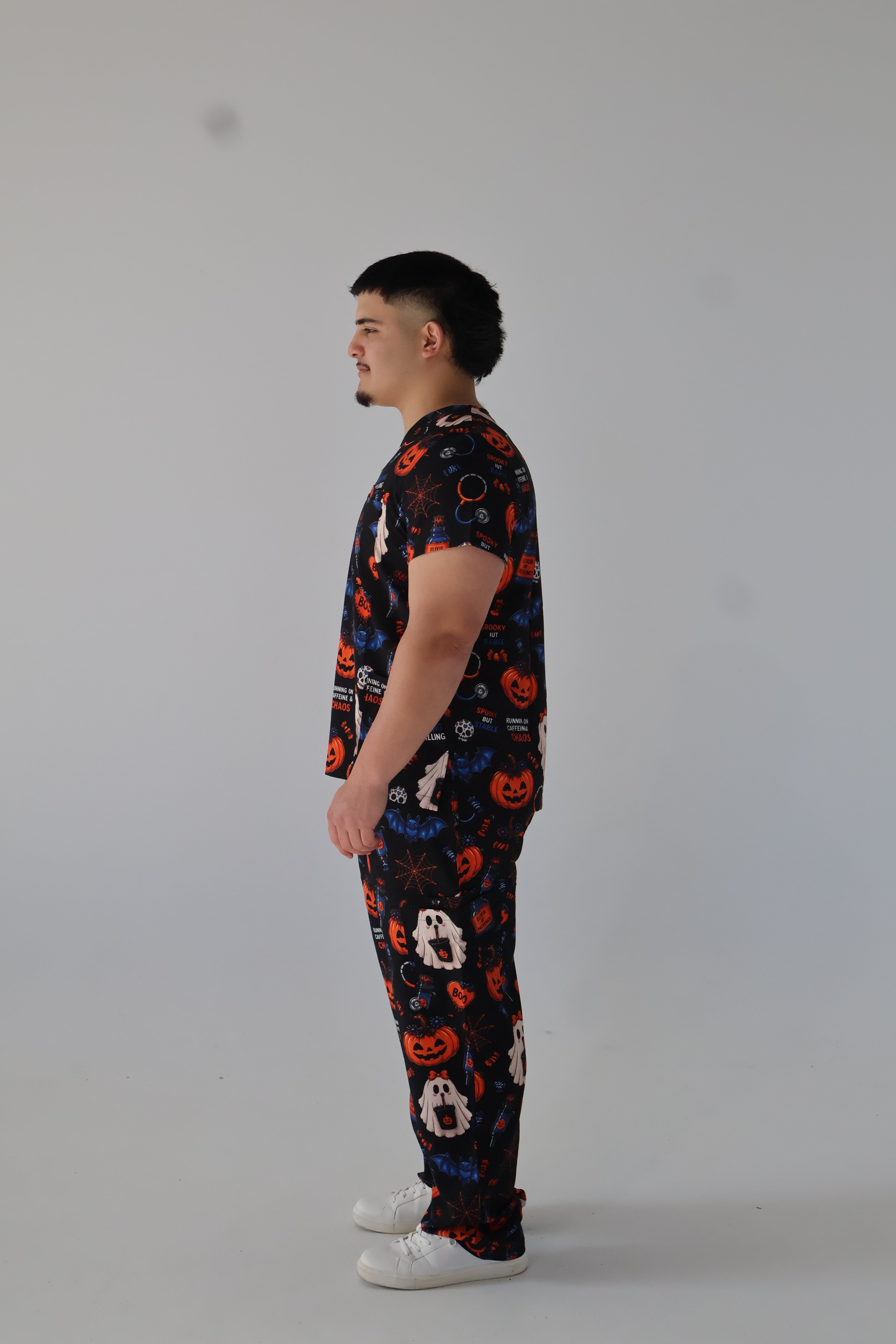Spooky But Stable Scrub Top