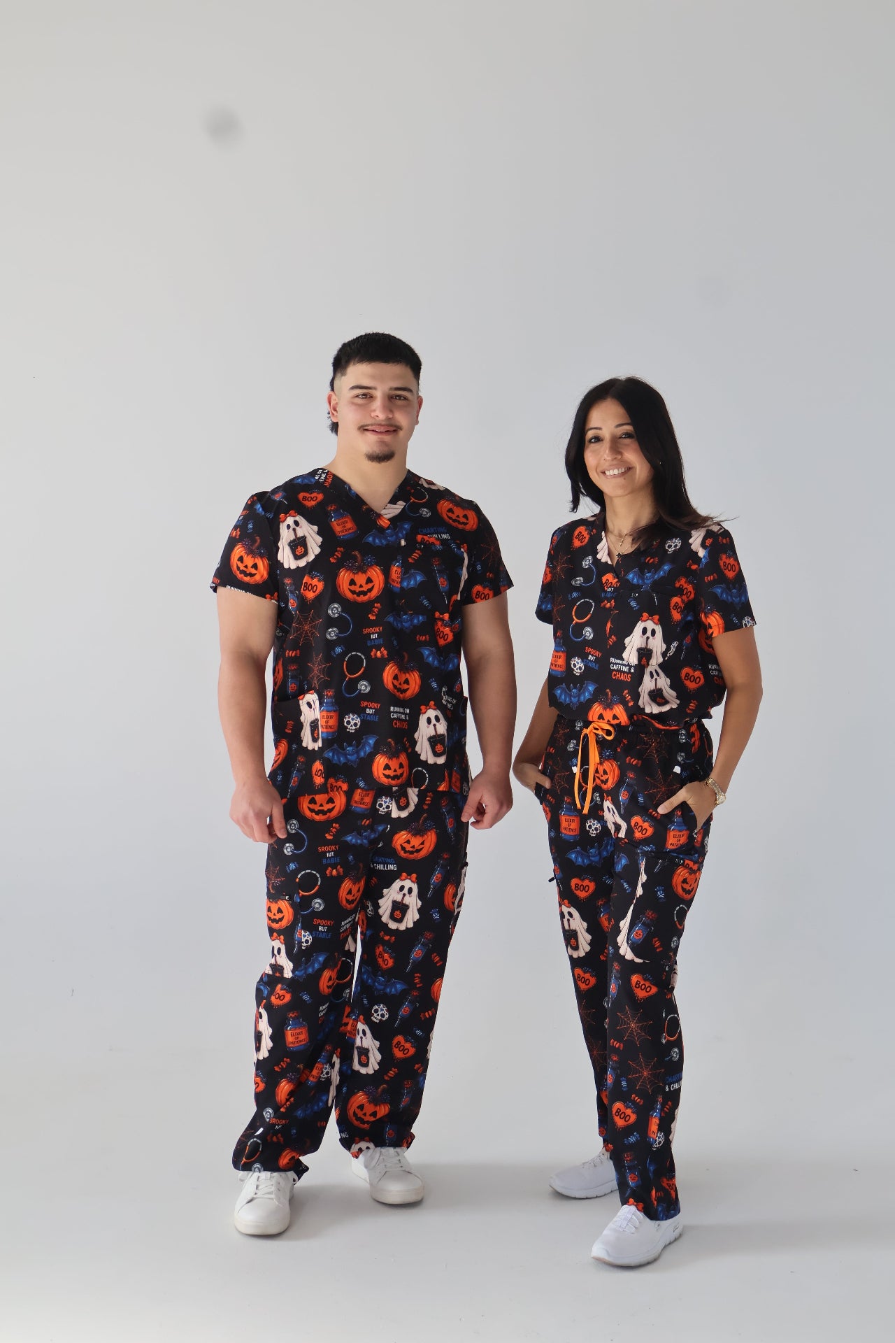 Spooky But Stable Scrub Top