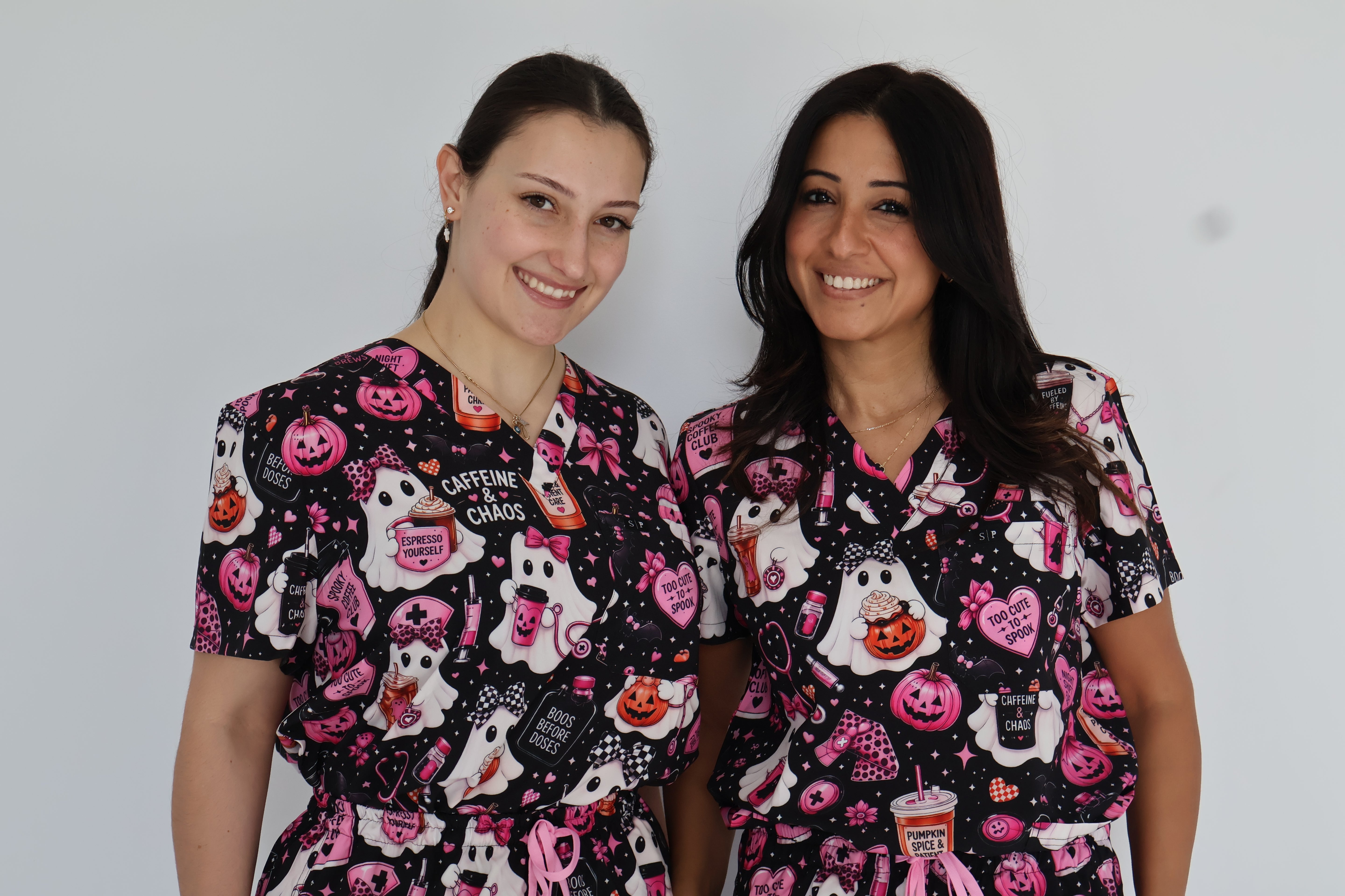 Caffeine and Chaos Scrub Top and Pant Set