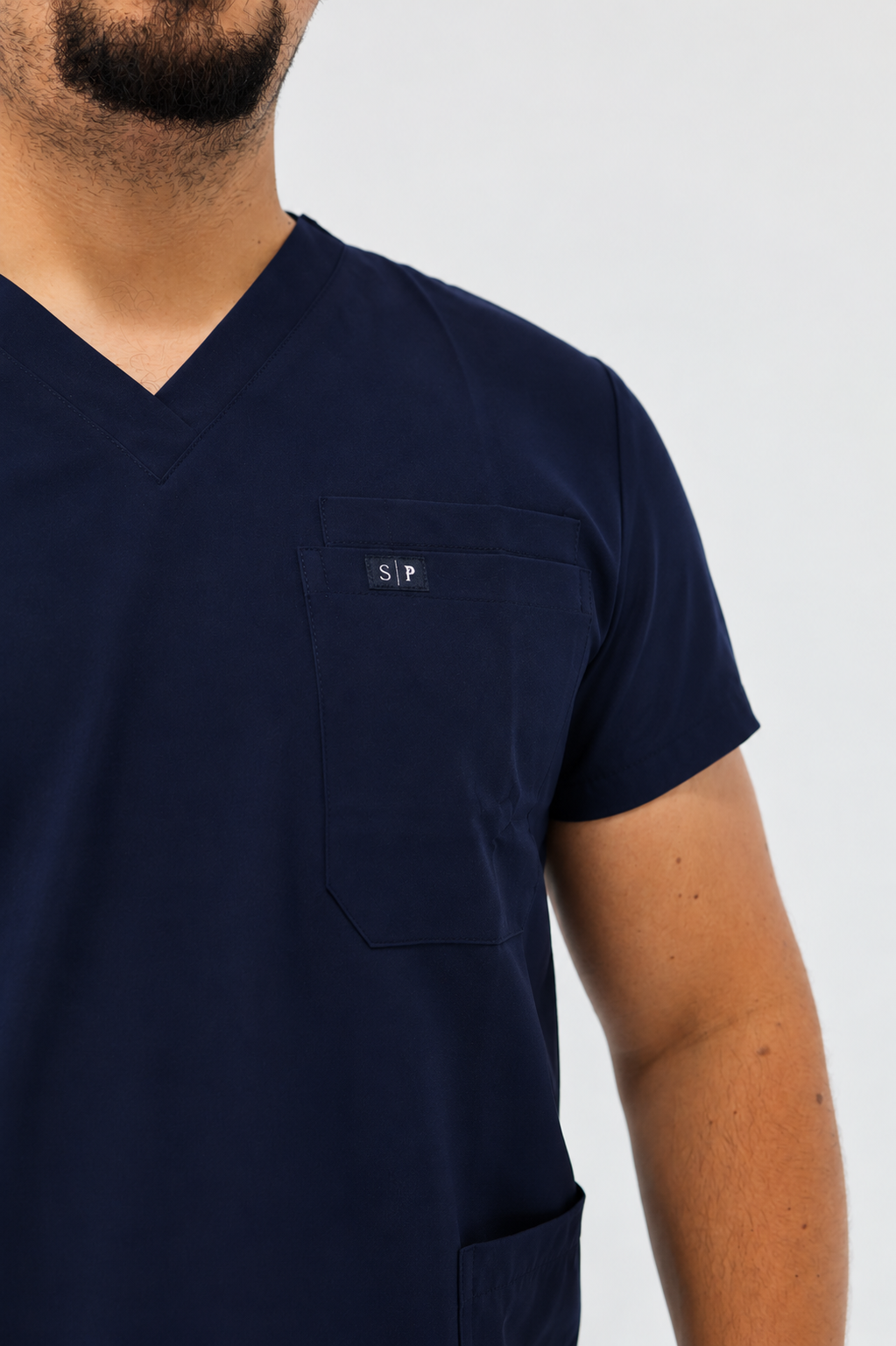 RIVO RELAXED V-NECK TOP NAVY