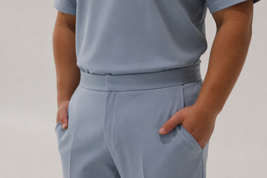 SARTO TAILORED PANT STEEL BLUE