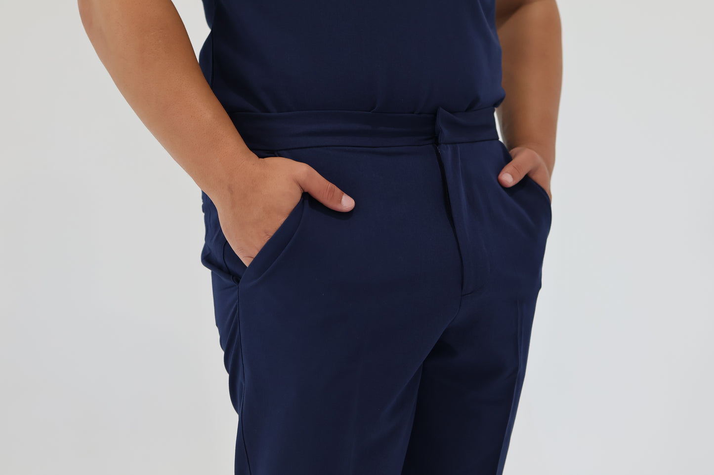 SARTO TAILORED PANT STEEL BLUE