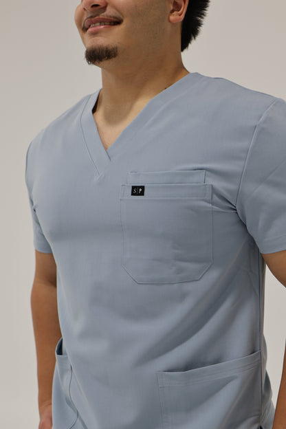 RIVO RELAXED V-NECK TOP NAVY