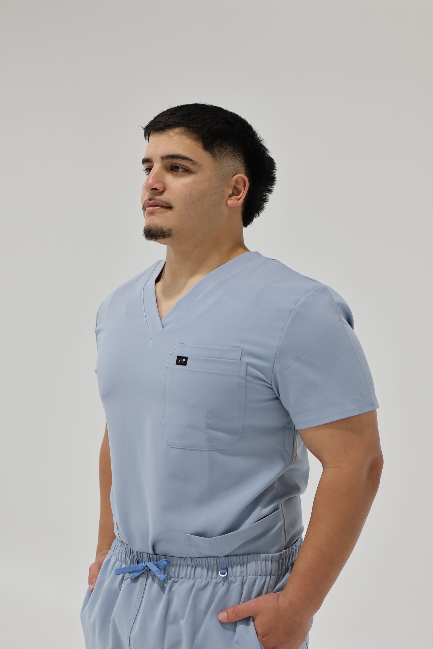 RIVO RELAXED V-NECK TOP NAVY