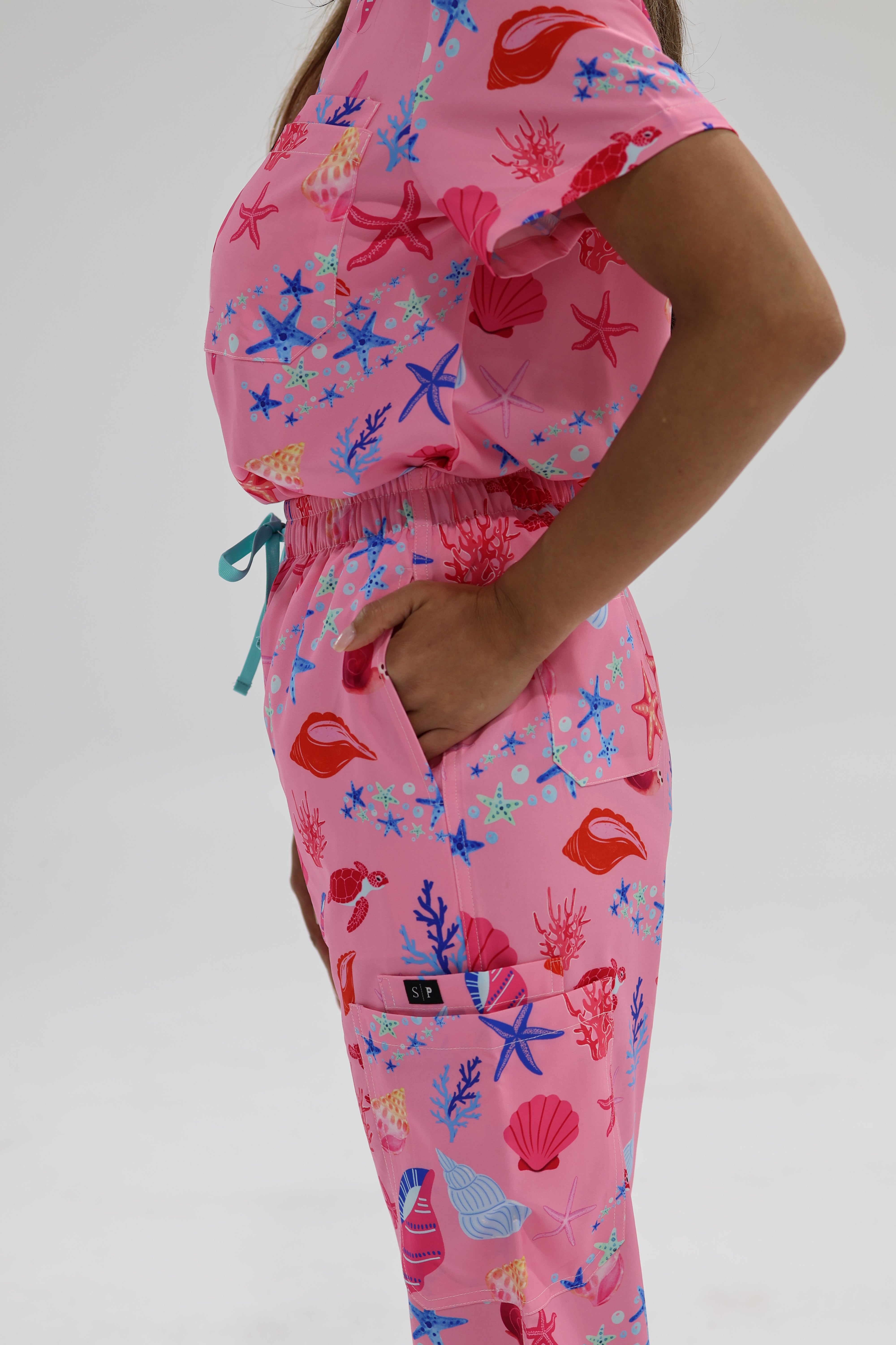 Pink Sands Scrub Pants