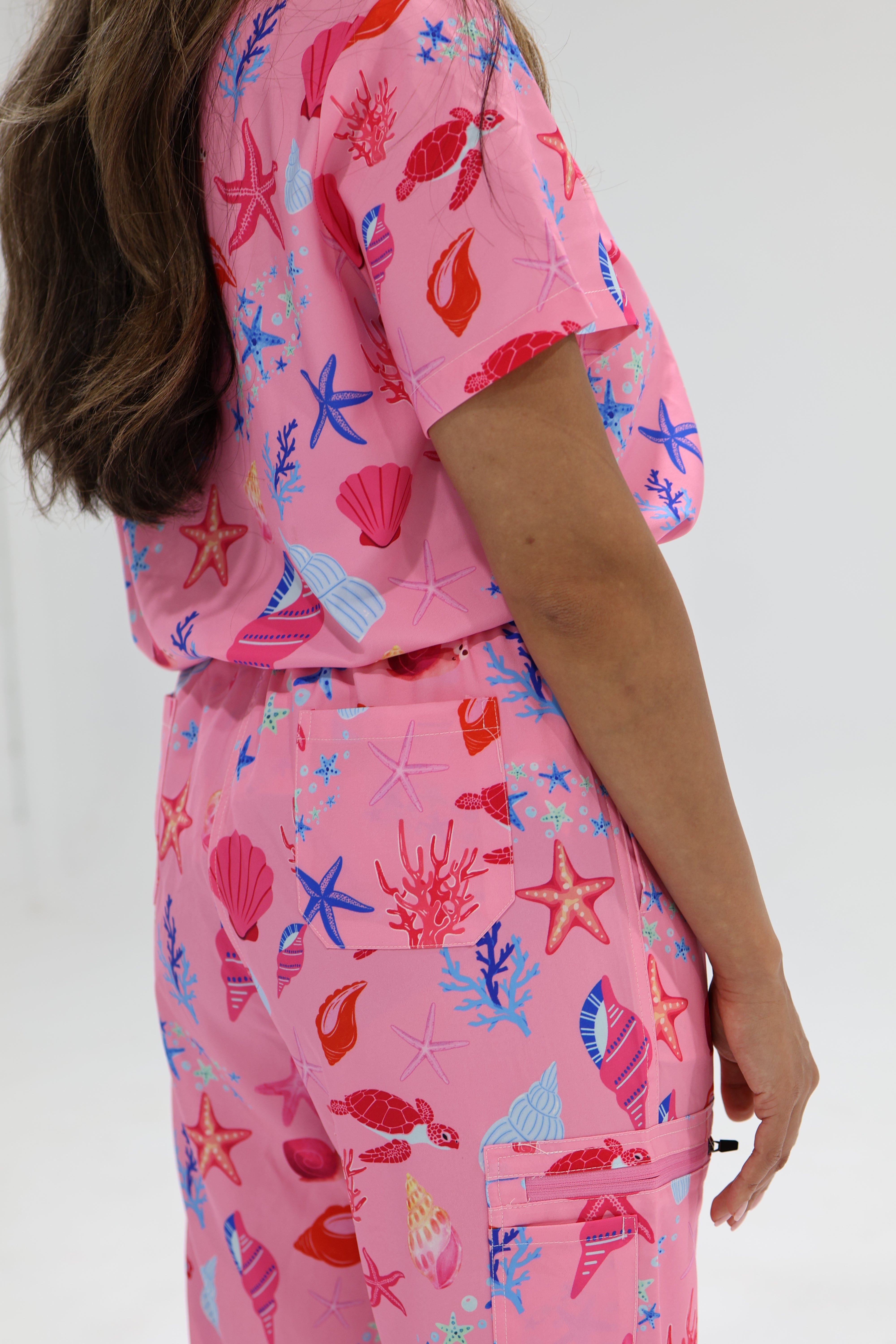 Pink Sands Scrub Pants