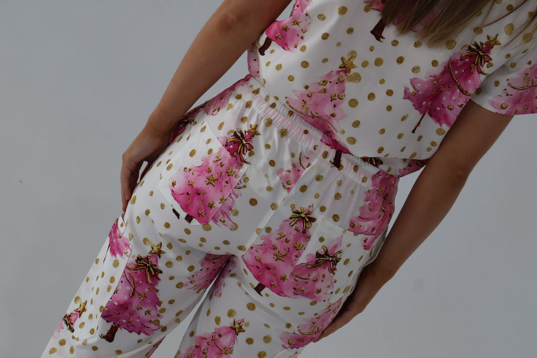 Pink Christmas Scrub Top and Pant Bundle- Pre Order (Arriving 24th October)