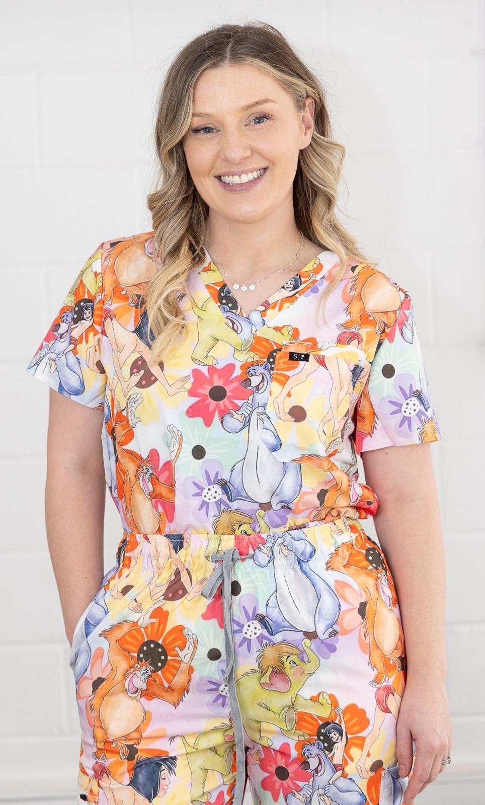 Jungle Bloom Scrub Set