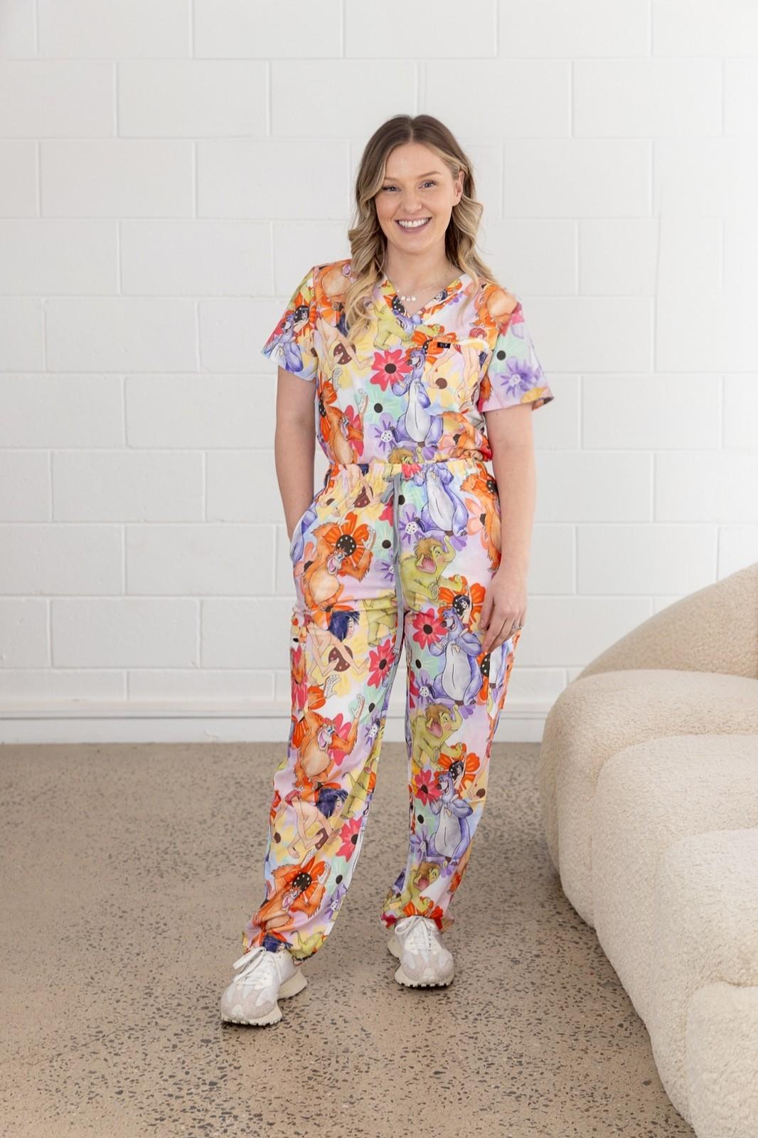 Jungle Bloom Scrub Set