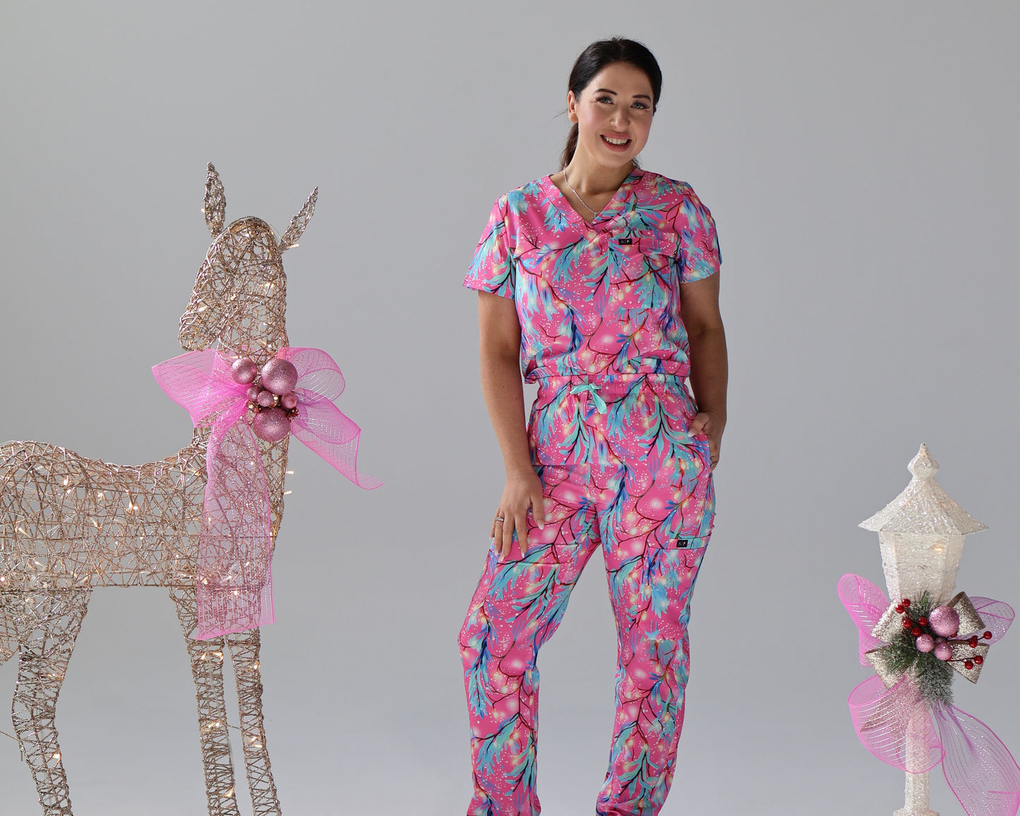 Tinsel Twinkle Scrub Set